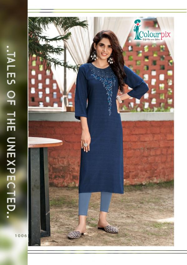 Colourpix Rose Berry Vol 1 Lining Rayon Designer Kurti Collection